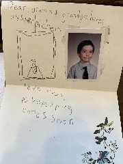 letter from Ben Dorrough to Grandma Judy and Grandpa Bruce